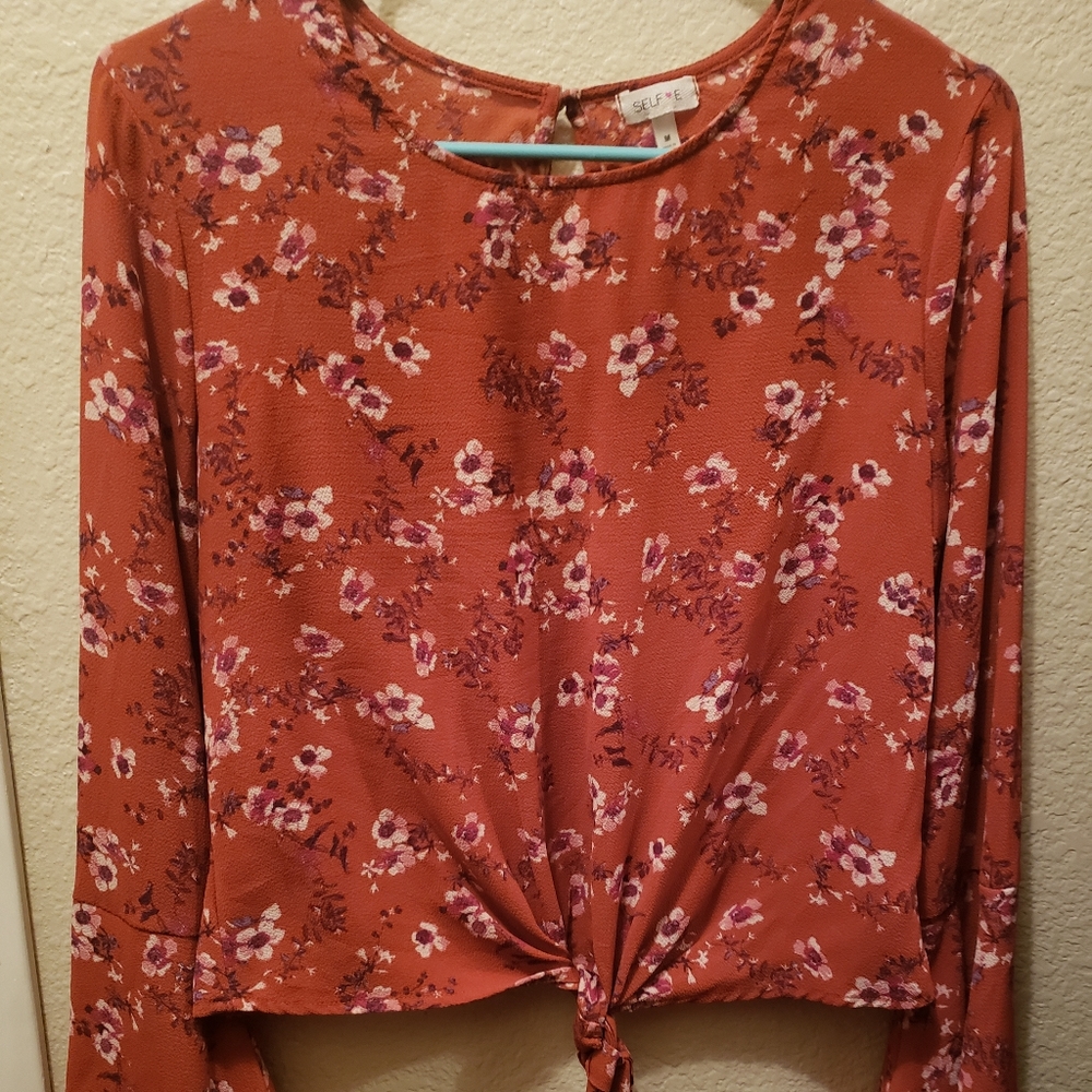 Floral Bell Sleeve blouse
